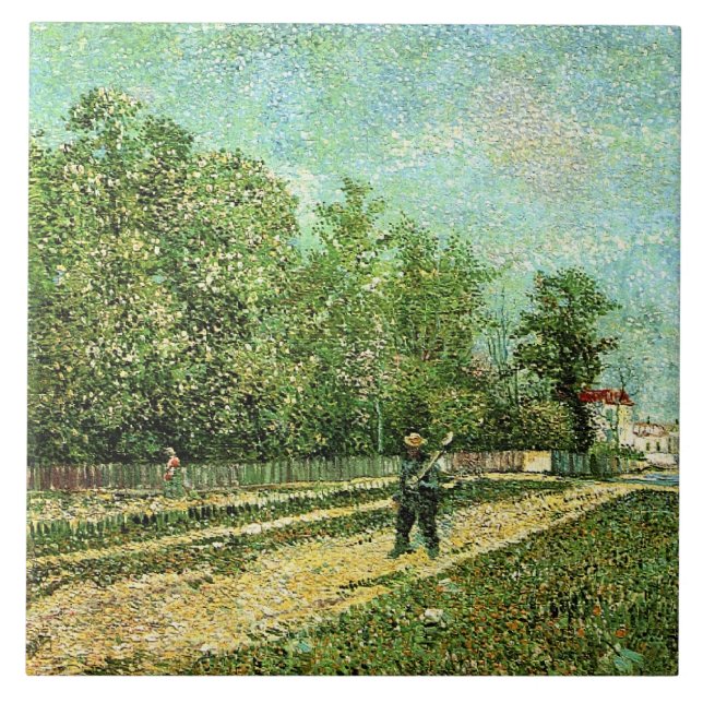 Van Gogh - Man with Spade... Tile (Front)