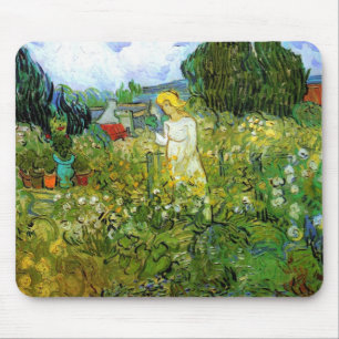 Van Gogh; Marguerite Gachet in Garden, Vintage Art Mouse Pad