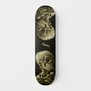 Van Gogh Masterpiece Artwork Skeleton Rad Cool  Skateboard