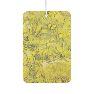 Van Gogh Meadow - Bright Yellow Wildflowers Car Air Freshener