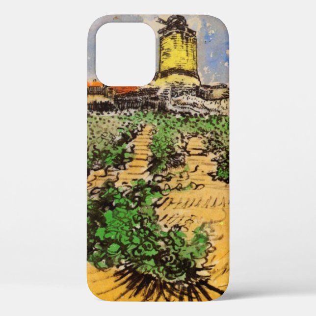 Van Gogh Mill of Alphonse Daudet at Fontevielle Case-Mate iPhone Case (Back)