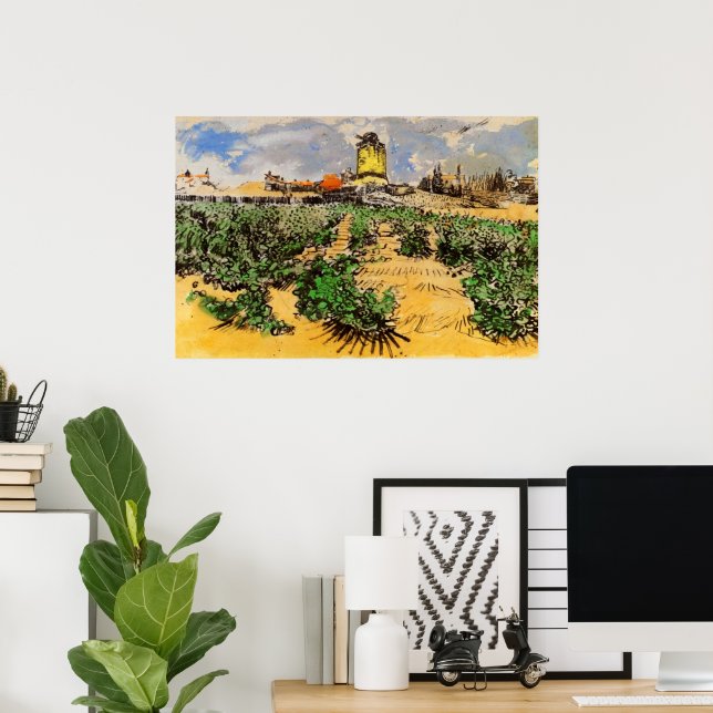 Van Gogh Mill of Alphonse Daudet at Fontevielle Poster (Home Office)