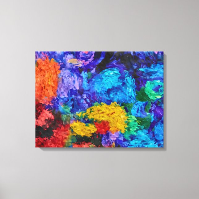 Van Gogh Monet Style Canvas Painting Wall Art  (Front)