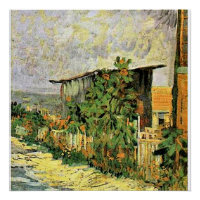 Van Gogh - Montmarte Path with Sunflowers,