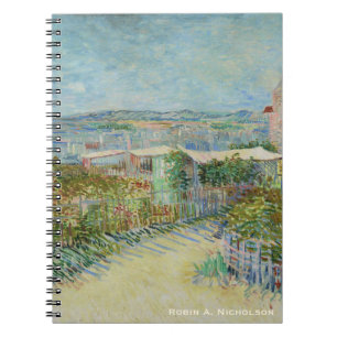 Van Gogh Montmartre Personalised Spiral Notebook