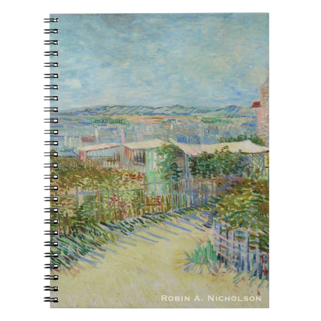 Van Gogh Montmartre Personalised Spiral Notebook (Front)