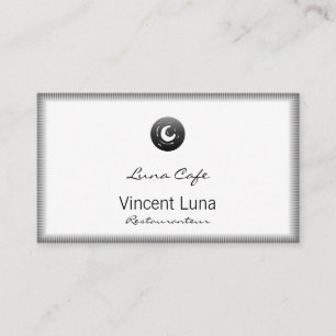 Van Gogh Moon Button Business Card