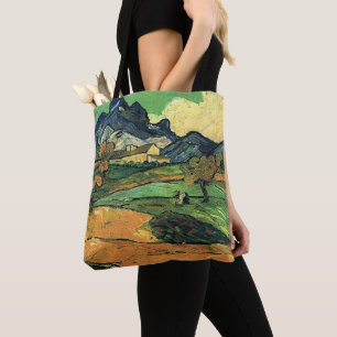 Van Gogh - Mount Gaussier, famous painting, Tote Bag