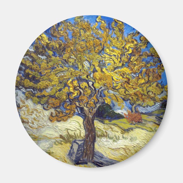 Van Gogh Mulberry Tree Impressionism Art Magnet (Front)