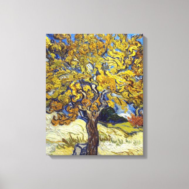 Van Gogh Mulberry Tree Masterpiece Art Canvas Print (Front)