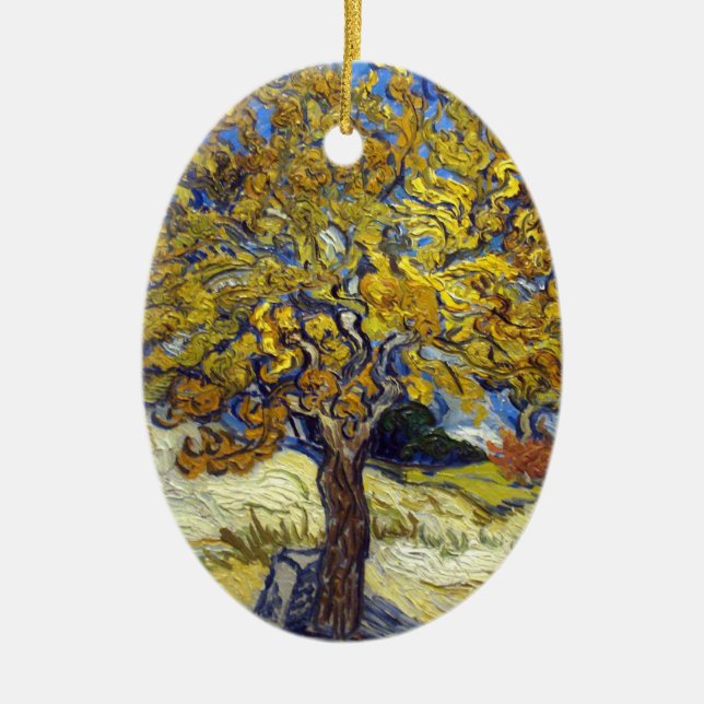 Van Gogh Mulberry Tree Masterpiece Art Ceramic Tree Decoration (Front)