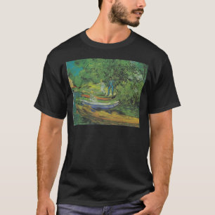 Van Gogh Nature Boat Lake Destiny T-Shirt