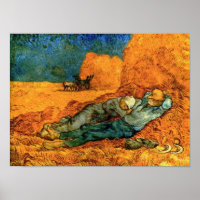 VAN GOGH - NOON REST FROM WORK (AFTER MILLET)