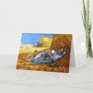 Van Gogh: Noon Rest from Work Card