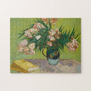 Van Gogh Oleanders Pink Floral Still Life Art Jigsaw Puzzle