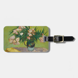Van Gogh Oleanders Pink Floral Still Life Art Luggage Tag