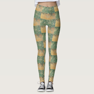 Van Gogh Olive Grove - Sage Green Nature Art Leggings