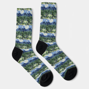 Van Gogh Olive Trees - Blue Mountain Art Socks