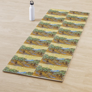 Van Gogh Olive Trees - Golden Sun & Sky Art Yoga Mat