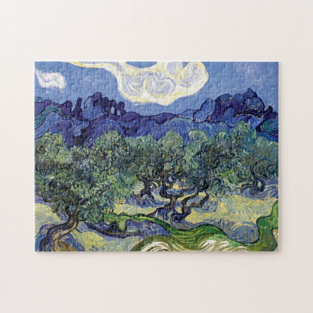 Van Gogh - Olive Trees In A Mountainous Landscape Jigsaw Puzzle (Horizontal)