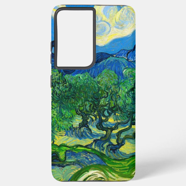 Van Gogh Olive Trees in a Mountainous Landscape Samsung Galaxy S21 Ultra Case (Back)