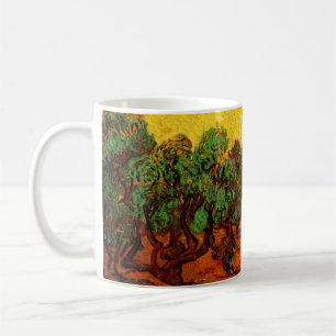 Van Gogh Olive Trees with Yellow Sky and Sun Coffee Mug