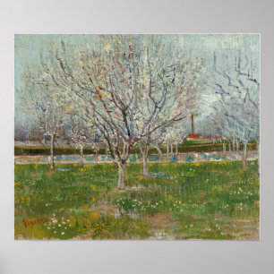 Van Gogh - Orchard In Blossom (Plum Trees) Poster