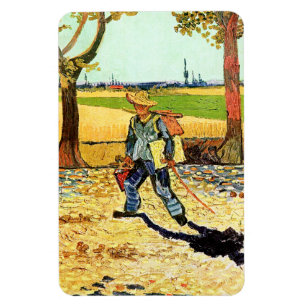 Van Gogh: Painter on His Way to Work Magnet