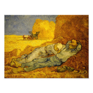 Van Gogh Painting of Noon Rest from Work Photo Print