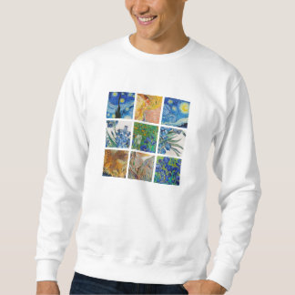 Van Gogh painting sweatshirt grid