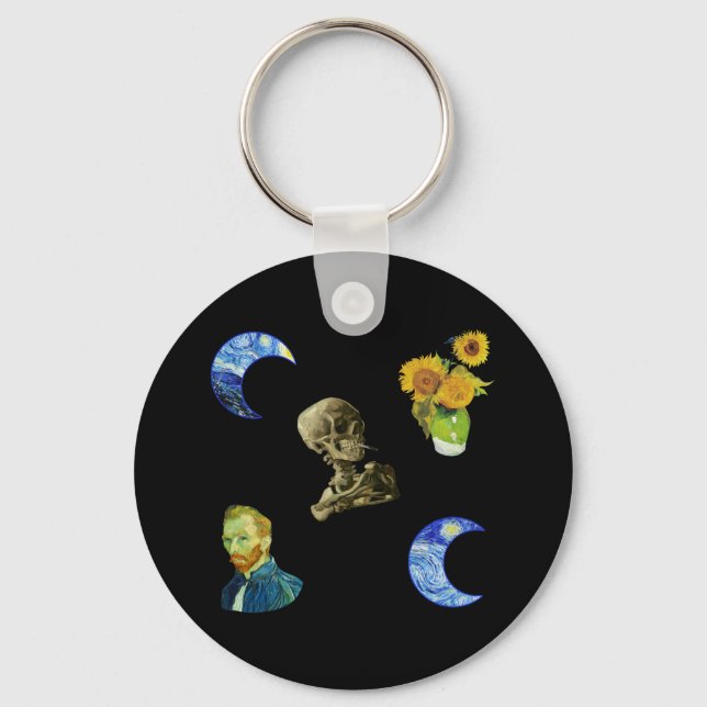 Van Gogh pattern Key Ring (Front)