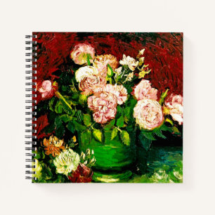 Van Gogh Peonies and Roses Notebook