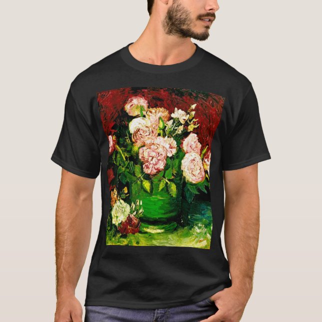 Van Gogh Peonies and Roses T-Shirt (Front)