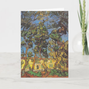 Van Gogh Pine Trees - Classic Garden Art Card