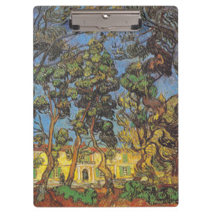 Van Gogh Pine Trees - Classic Garden Art Clipboard