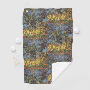 Van Gogh Pine Trees - Classic Garden Art Golf Towel