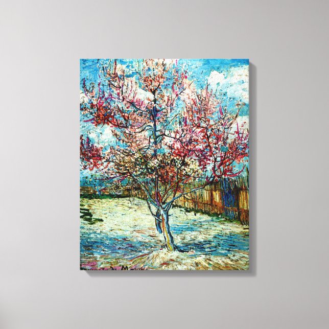 Van Gogh - Pink Peach Tree Canvas Print (Front)