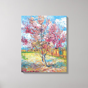 Van Gogh - Pink Peach Trees Canvas Print