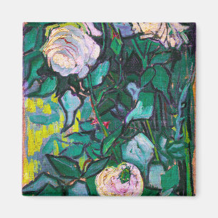 Van Gogh Pink Roses Magnet