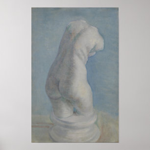 Van Gogh Plaster Torso - Blue Classical Art Poster