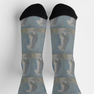 Van Gogh Plaster Torso - Blue Classical Art Socks