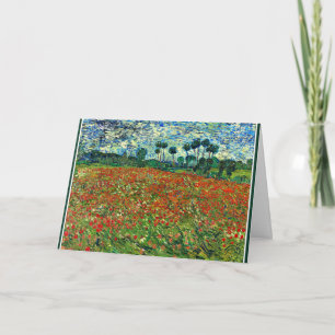 Van Gogh - Poppy Field Card