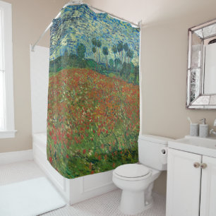 Van Gogh Poppy Field Shower Curtain