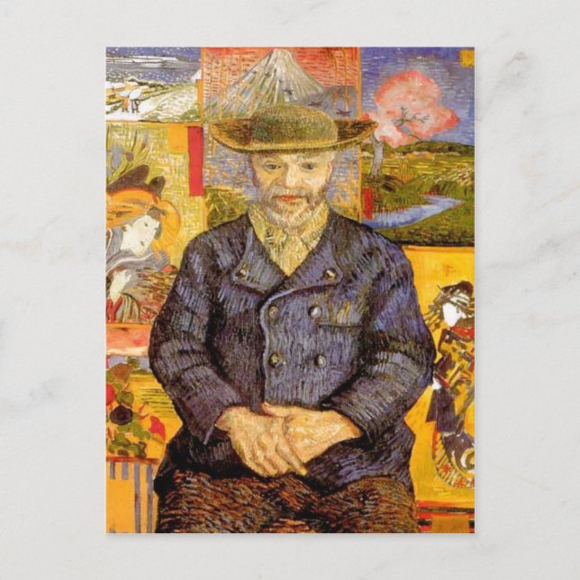 Van Gogh - Portrait of P?re Tanguy (Father Tanguy) Postcard (Front)