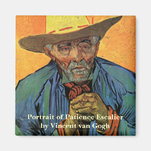 Van Gogh Portrait of Patience Escalier Vintage Art Magnet