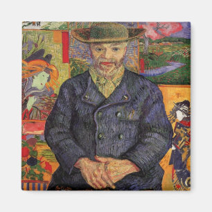 Van Gogh, Portrait of Père Tanguy, Vintage Art Magnet
