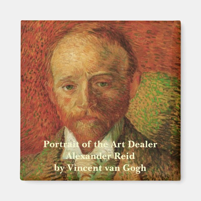 Van Gogh Portrait of the Art Dealer Alexander Reid Magnet (Front)