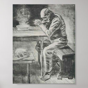 Van Gogh - Prayer Before the Meal Poster