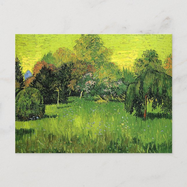 Van Gogh - Public Park with Weeping Willow Postcard (Front)
