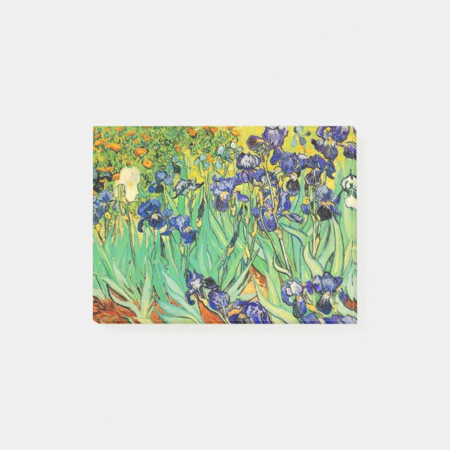 van gogh purple iris/st. remy post-it notes (Front)